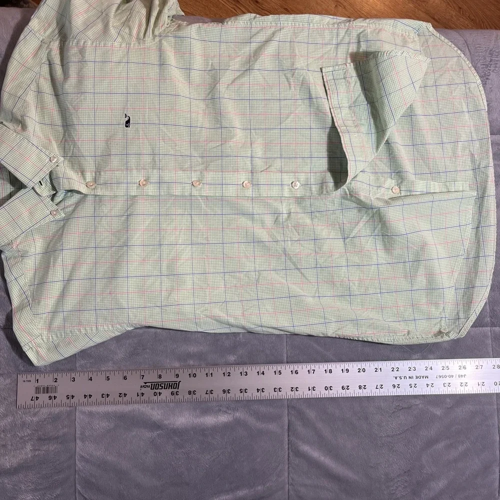 Vineyard‎ Vines Shep & Ian Whale Shirt Men's S Check Green Blue Pink Cotton